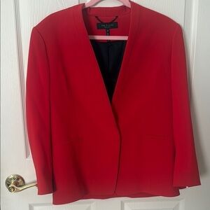 Rag & Bone Red Blazer Classic Suit Jacket size 10
